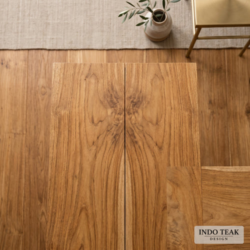 Book-Matched Teak Flooring — 8" Wide — product detail