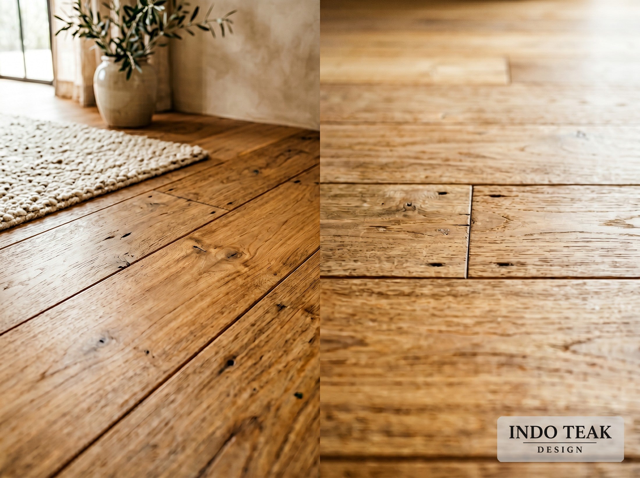 Engineered Teak Flooring — 3.5" Plank — product detail
