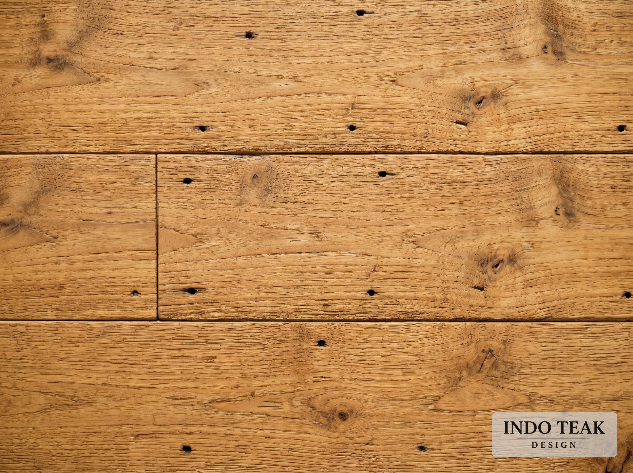 Engineered Teak Flooring — 3.5" Plank — grain texture detail