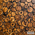 Barrel Teak Tile — End-Grain Mosaic — product detail
